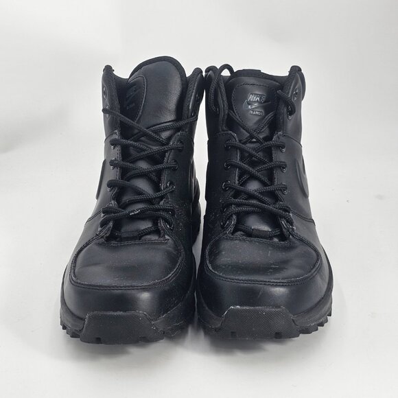 NIKE 454350-003 BLACK MANOA LEATHER MENS BOOTS SIZE US 10 main image 5